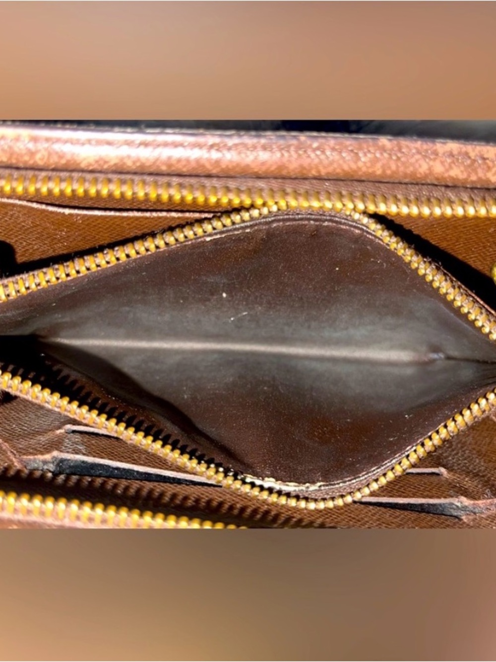 Louis Vuitton Brown Damier Ebene Zip Wallet - Picture 9 of 16